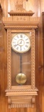 Queen Jane Spoon Carved Oak Wall Clock