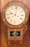 New Haven Anglo-American inlaid English drop clock