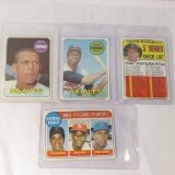 4 1969 Topps baseball cards