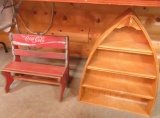 Coca-Cola crate chair and boat Shelf