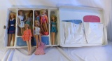 Vintage Skipper, Francie & PJ dolls in case