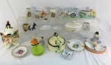 Antique and vintage ashtrays and ceramics