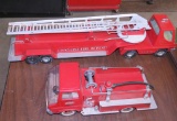 Vintage Tonka pumper and Nylint fire truck