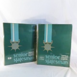 2 senior Statesman stamp albums with some stamps
