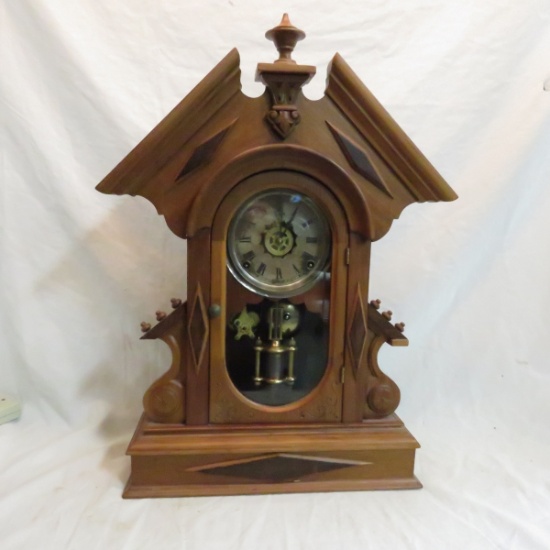 Gilbert Mantel Clock with mercury style pendulum