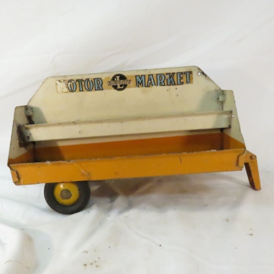 Vintage Buddy L Motor Market trailer