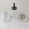 Waterford Crystal clock, shoe, baby bottle