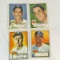 4 1952 Topps Baseball Cards