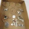 Sterling silver brooches & bangles- some signed