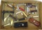 Assorted pocket knives and sheaths - Sabre