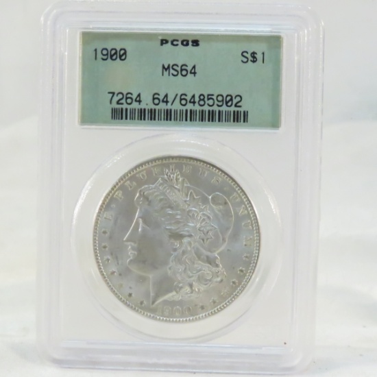 1900 Morgan Silver Dollar PCGS Graded MS 64