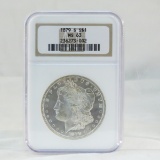 1879 S Morgan Silver Dollar ANACS Graded MS 63