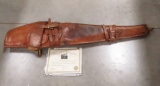 Vintage leather rifle holder Hollywood prop