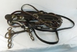 Vintage horse bridle and tack