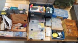 Tackle boxes with modern tackle and gear