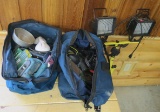 2 duffel bags with mixed tools