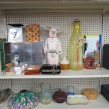 Household items, bread box, piano telephone