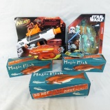 3 Magic Fish, Nerf gun and Star Wars figure