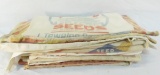 Assorted antique seed bags