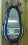 Vintage horse collar mirror