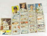 30 1952 Topps Baseball Cards- bad backs