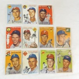 11 1954 Topps Baseball Cards