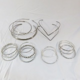 Sterling silver chokers & bracelets