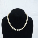 7-8mm pearls with 14kt WG clasp in music box