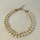 Miriam Haskell double strand baroque pearls