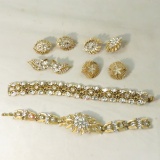 Vintage crown Trifari gold tone jewelry