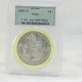1888 O Morgan Silver Dollar PCGS Graded MS 64
