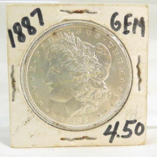 1887 Morgan Silver Dollar BU