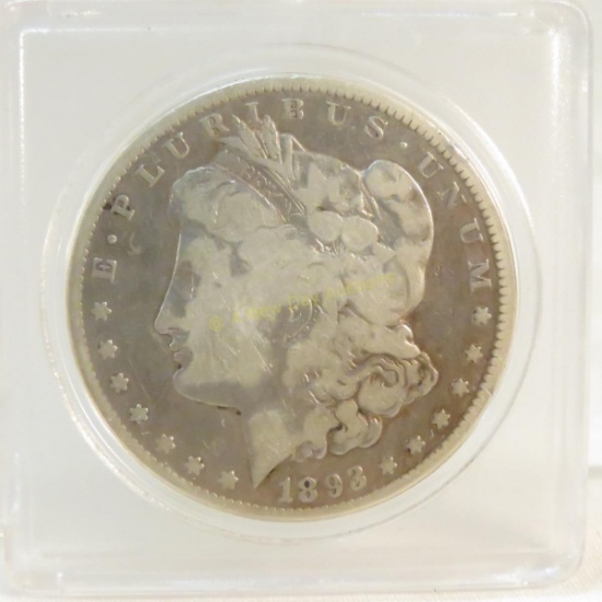 1893 CC Morgan Silver Dollar