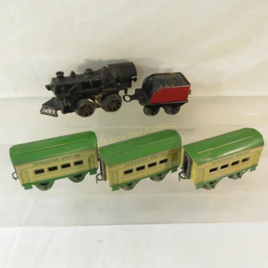 Pre-War Hafner Sunshine Special Train set