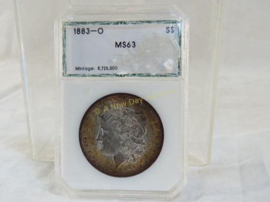 1883 O Morgan Silver Dollar PCI Graded MS63