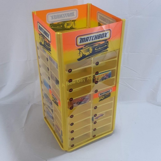 Matchbox Store Display with empty boxes