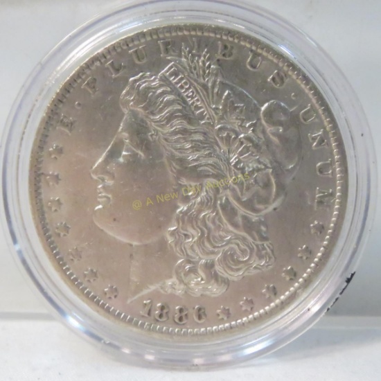 1886 O Morgan Silver Dollar