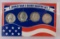 WWII Silver Quarter Set of 4 Washington Quarters
