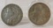 1891 S & 1891 O Morgan Silver Dollars