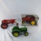 3 ERTL tractors- John Deere, Farmall 350