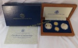 1987 US Constitution Coins 4 coin set proof & unc