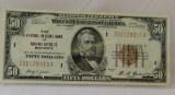 1929 $50 National Currency Note Fed Reserve MN