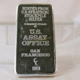 1981 10 OZT U.S. Assay Office Silver Bar