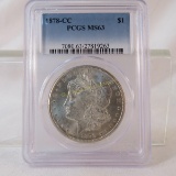 1878 CC Morgan Silver Dollar PCGS MS63