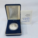 Marshall Islands $50 First men on the Moon silver