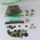 Wheat cents & other mixed US coins