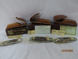 3 Schrade pocket knives in boxes
