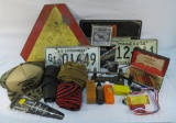 License plates, signs, ammo, shooting accessories