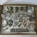 Belt, Mexico and other sterling jewelry