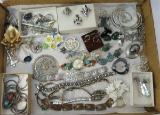 Sterling silver & other jewelry - some stones